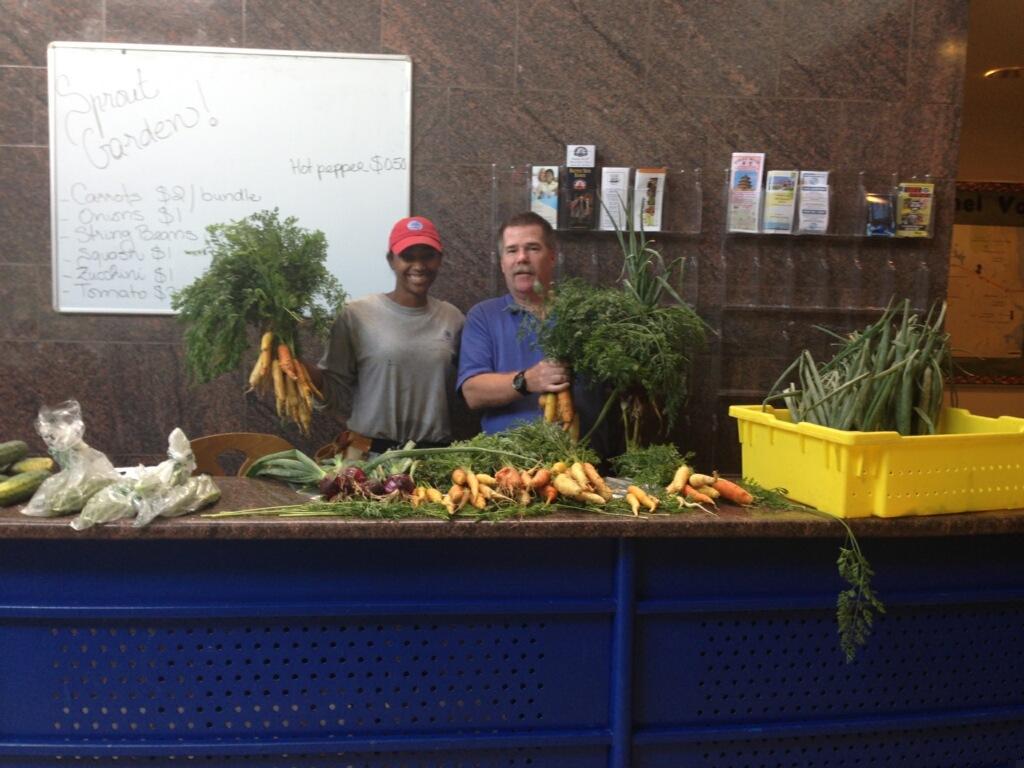 Christine Roundtree '15 Sprout Garden sale