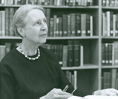 Portrait of Susanne Langer, one of America's preeminent philosophers.