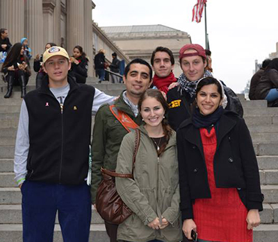 Connecticut College Arabic Studies students in NYC